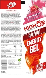 HIGH5 Caffeine Gels Raspberry 20 x 40g Running Energy Gel view 8