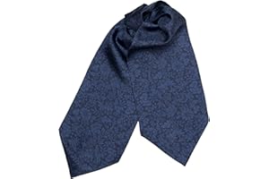 Elizabetta Men's 100% Silk Ascot Ties, Day Cravat Neckties, Handmade in Italy