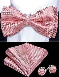 Barry.Wang Blush Pink Bow Ties for Men Pre-tied Bow