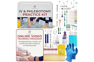 The Apprentice Doctor Phlebotomy Practice Arm Kit with Online Learning – Skill-Building Model Arm for Students, Beginners & Home Study