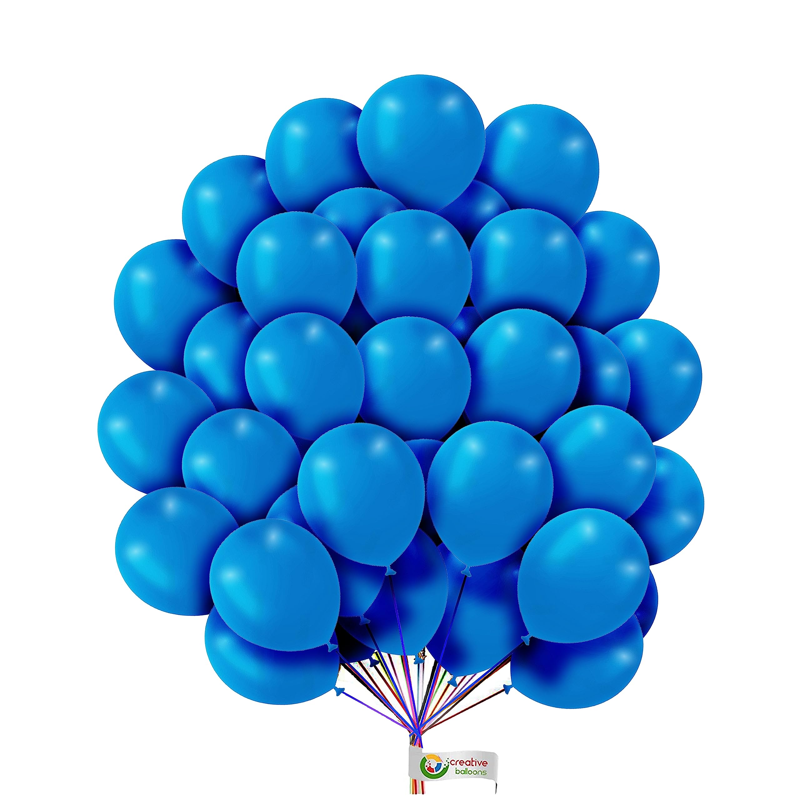 Plain Balloon for Party 10 inch Plain Light-Blue Balloons Round Birthday Balloons Wedding Engagement Balloons Baby Shower Decoration Party Balloon Pack of 100.