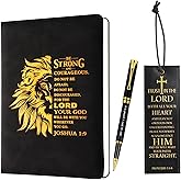 SAIWEILAI ONLINE 3 Pieces Christian Gifts for Men Religious Gifts for Dad Bible Verse Inspirational Notebook Bible Verse Ballpoint Pen Trust in The Lord Bookmark for Men Office School Journal Supplie