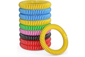 BuggyBands 25 Pack Mosquito Repellent Bracelets for Adults & Kids, DEET-Free Bands, Individually Wrapped Insect & Bug Repellent Wrist Bands