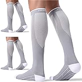 FITRELL 3 Pairs Compression Socks for Women and Men 20-30mmHg-Circulation Support Socks