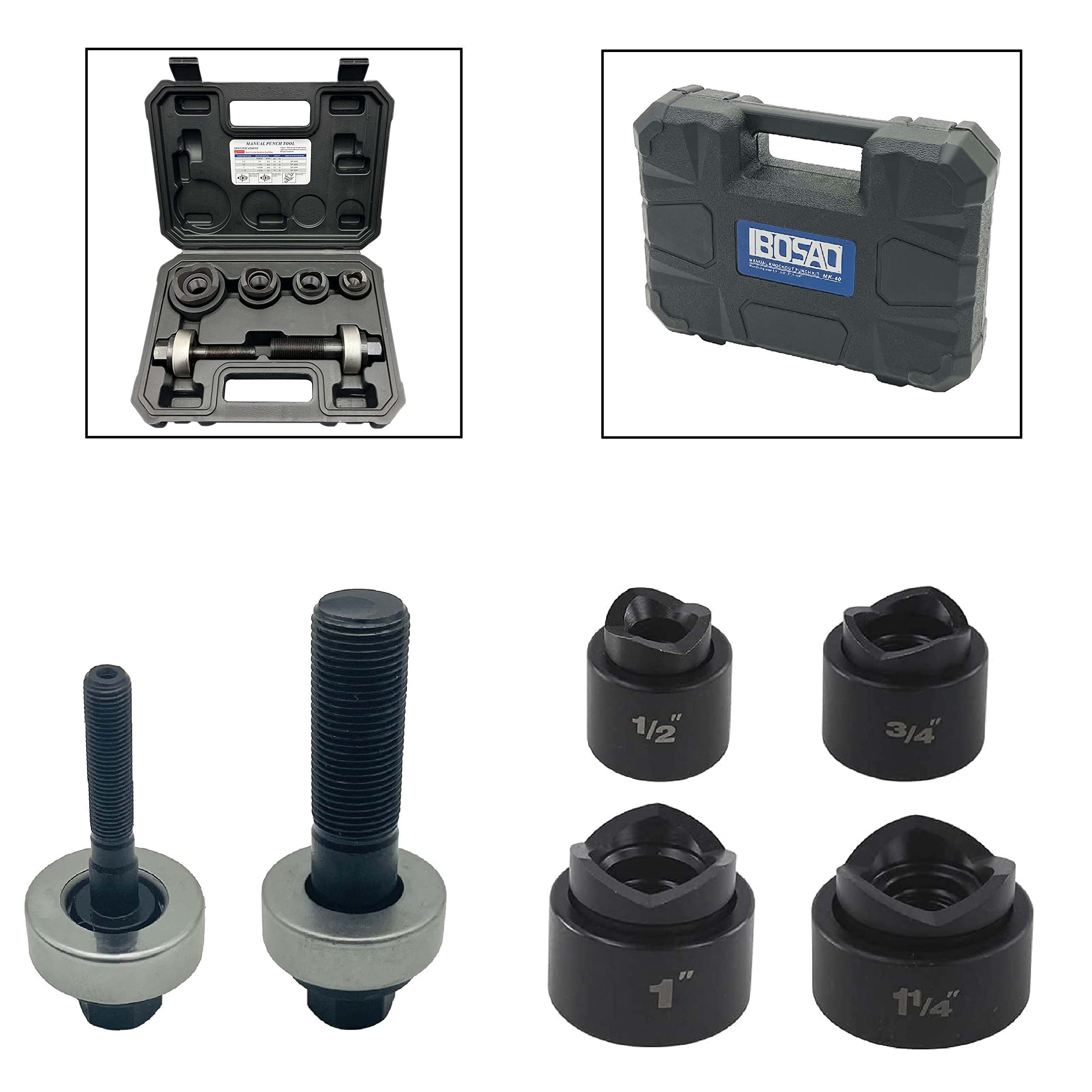 IBOSAD Manual Knockout Hole Punch Driver Kit