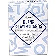 Regal Games 52 Blank Playing Cards to Write On - Custom Blank Deck of Cards - (2.5" x 3.5") Cardstock White Poker Size - 1 Pack, 52 Cards