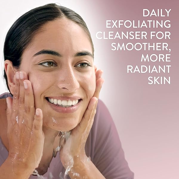 CETAPHIL FACE WASH, HEALTHY RADIANCE GENTLE EXFOLIATING CLEANSER, VISIBLY REDUCES LOOK OF DARK SPOTS AND HYPERPIGMENTATION, DESIGNED FOR SENSITIVE SKIN, HYPOALLERGENIC, FRAGRANCE FREE, 4.2OZ