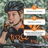 TORQ Running Gels with Electrolytes Raspberry Ripple 30g Carbs 15 gels 2:1 view 5