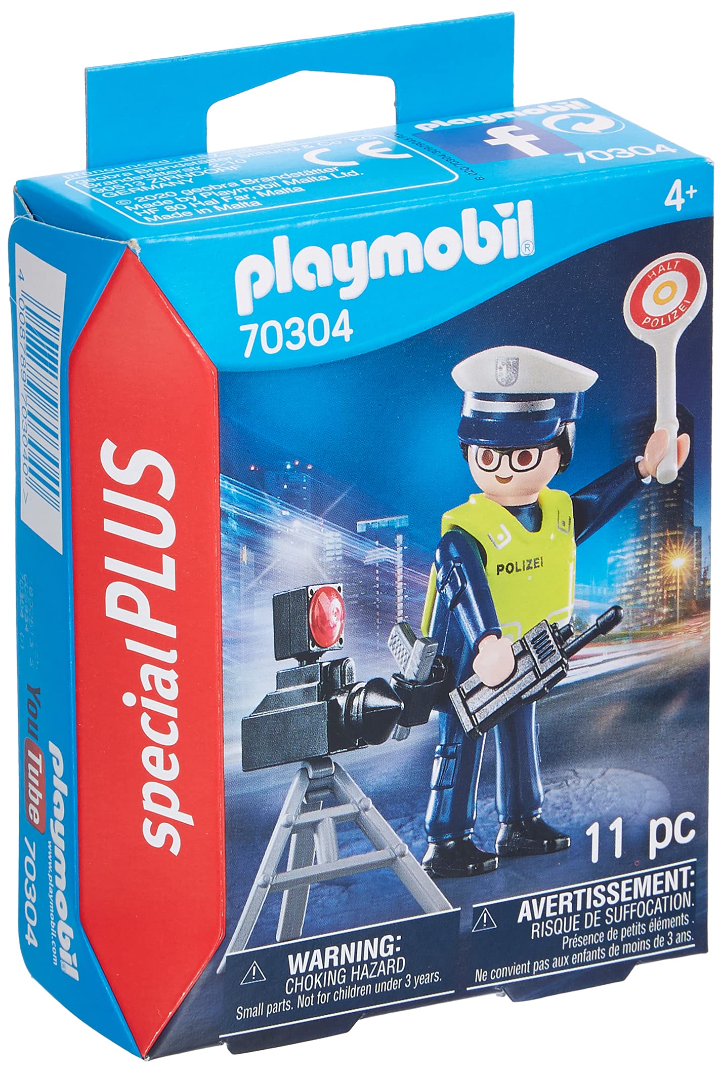 PLAYMOBIL Special Plus 70304 Police Officer with Radar Trap, from 4 Years