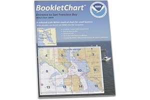 Paradise Cay Publications NOAA BookletChart 18649: Entrance to San Francisco Bay, Handy 8.5" x 11" Size. Paper Chart Book Designed for use Aboard Small Craft
