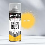 Jenolite Directorust Spray Paint Satin Canary Yellow 400ml Multi-Surface view 6