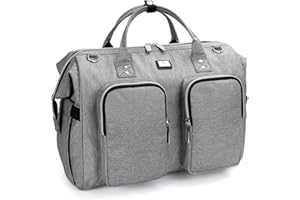 Pomelo Best Multifunctional Diaper Bag Totes with Changing Pad & Stroller Straps, Large Portable Newborn Baby Bags