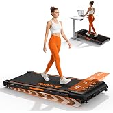 Walking Pad, FOUSAE 6.2MPH Under Desk Walking Pad with 10% Incline, Treadmills for Home with Double Frame, 2.75HP Brushless Drive Treadmill, 12 HIIT Programs, Remote Control, 350LBS Capacity