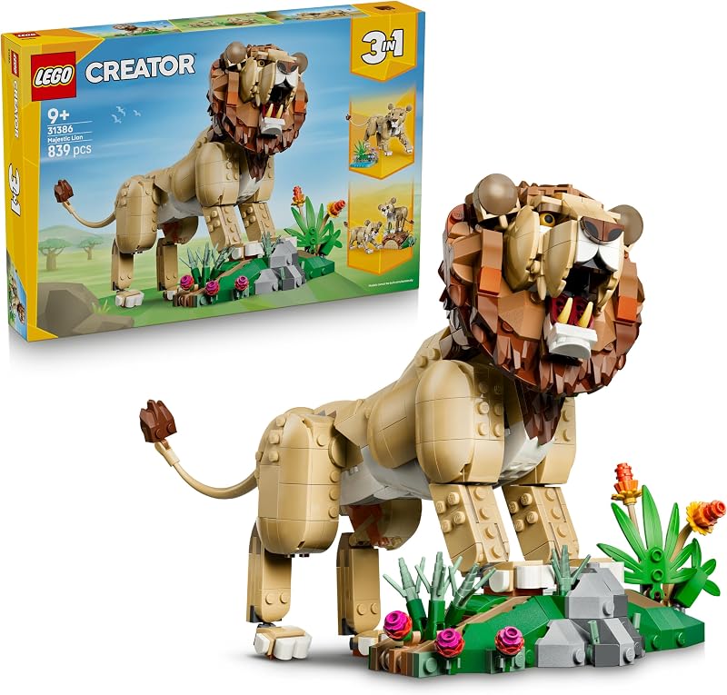 Criador 3 em 1 Vida Selvagem: Leão Majestoso 31386