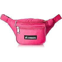 pink black fanny pack