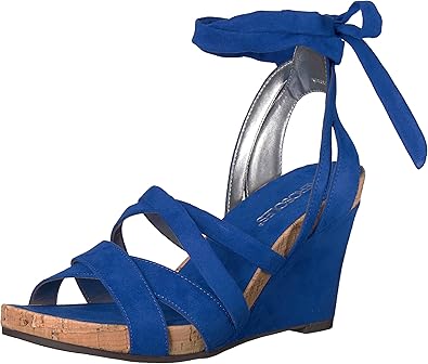 aerosoles lilac plush wedge sandals