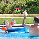 APOMOONS Inflatable Rainbow Soccer Ball 9 Inch PVC Neon Football with Hand Pump view 6