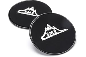 Black Mountain Products Core Exercise Sliders Gliding Discs (Set of 2), Black
