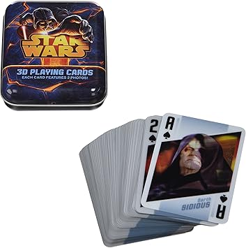 NAIPES DE JUEGO 3D EN CAJA METALICA STAR WARS: Amazon.es: Juguetes y juegos