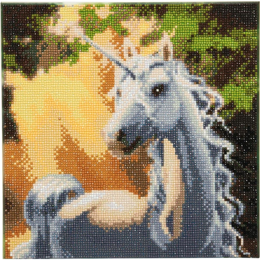 Crystal Art Sunshine Unicorn 30x30cm Framed Crystal Art Kit — image 1