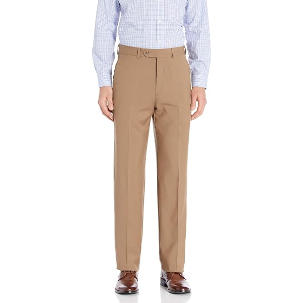 Nautica Men's Bi-Stretch Flat Front Pant at Amazon Men's Clothing store