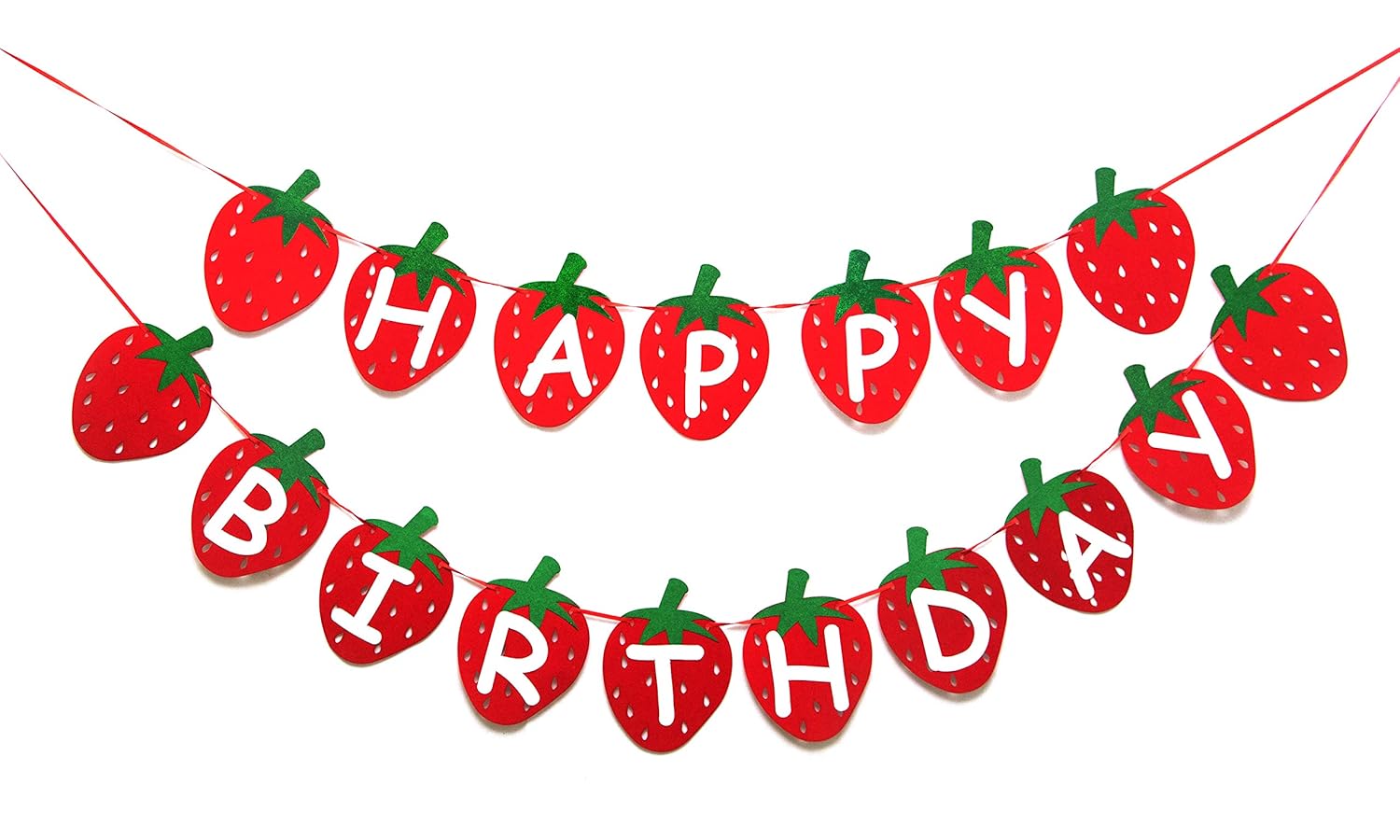 Buy Strawberry Happy Birthday Banner Online at Low Prices in India