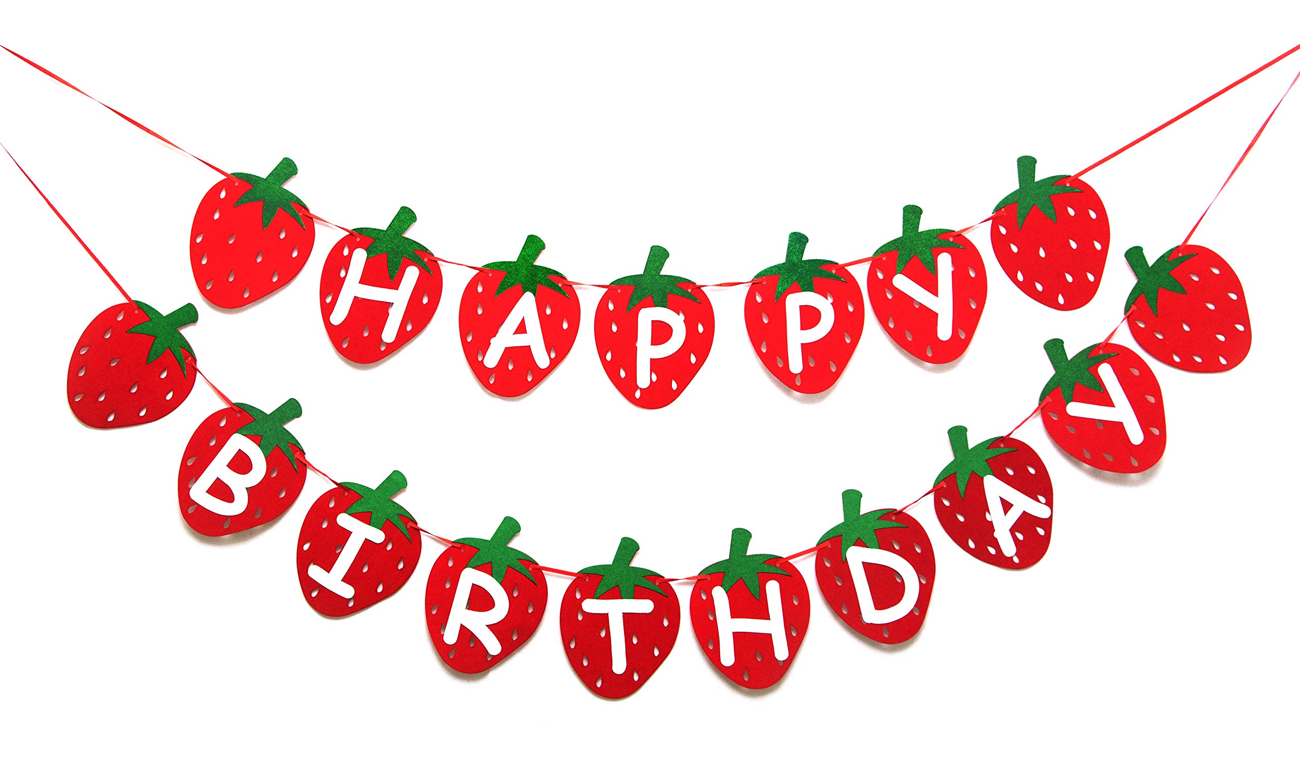 Seyal®Strawberry Happy Birthday Banner