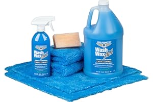 AERO COSMETICS Wet or Waterless Car Wash Wax Kit 144 fl. oz Premium Kit. Aircraft Quality for your Car, RV, Boat, Motorcycle. Anywhere, Anytime, Home, Office, School, Garage, Parking Lots.