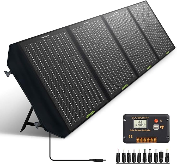 ECOWorthy Upgrade 120 Watt Foldable Solar Panel Amazon.co.uk Electronics