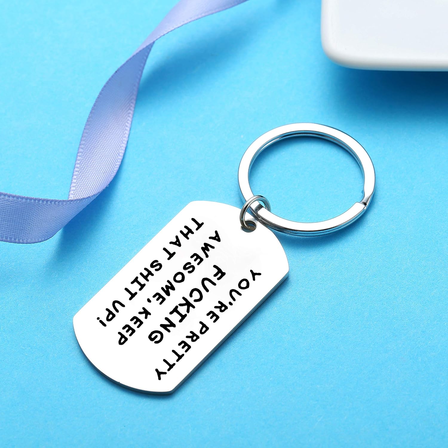 Nimteve Funny Gifts For Women Men Keyring Valentines Gifts Anniversary For Boyfriend Presents Husband Gifts Birthday Gifts for Couples (You are Pretty) - Image 4