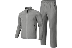 Rdruko Men's Fleece Lined Tracksuits 2 Piece Set Winter Athletic Casual Sweatsuits Full Zip Jogging Sweat Suit Sets