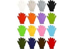 Cooraby 16 Pairs Winter Kids Gloves Warm Toddler Glove for Boys Girls