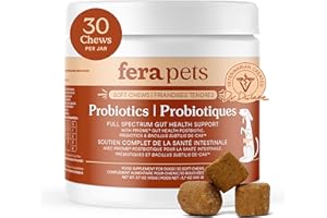 Fera Pets Probiotics for Dogs with Prebiotics and Postbiotics - Full Spectrum Gut Health Support - Promotes a Balanced Gut Mi