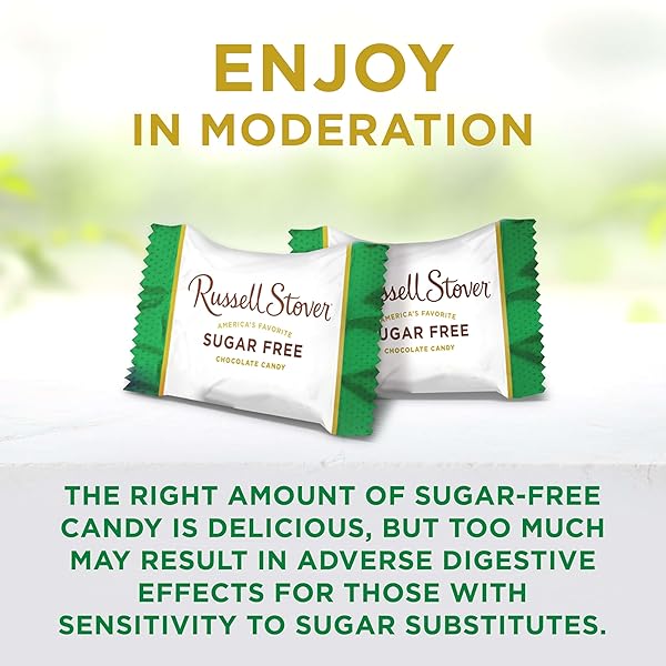 RUSSELL STOVER SUGAR FREE CHOCOLATE CANDY COATED PEANUT GEMS, 7.5 OUNCE BAG