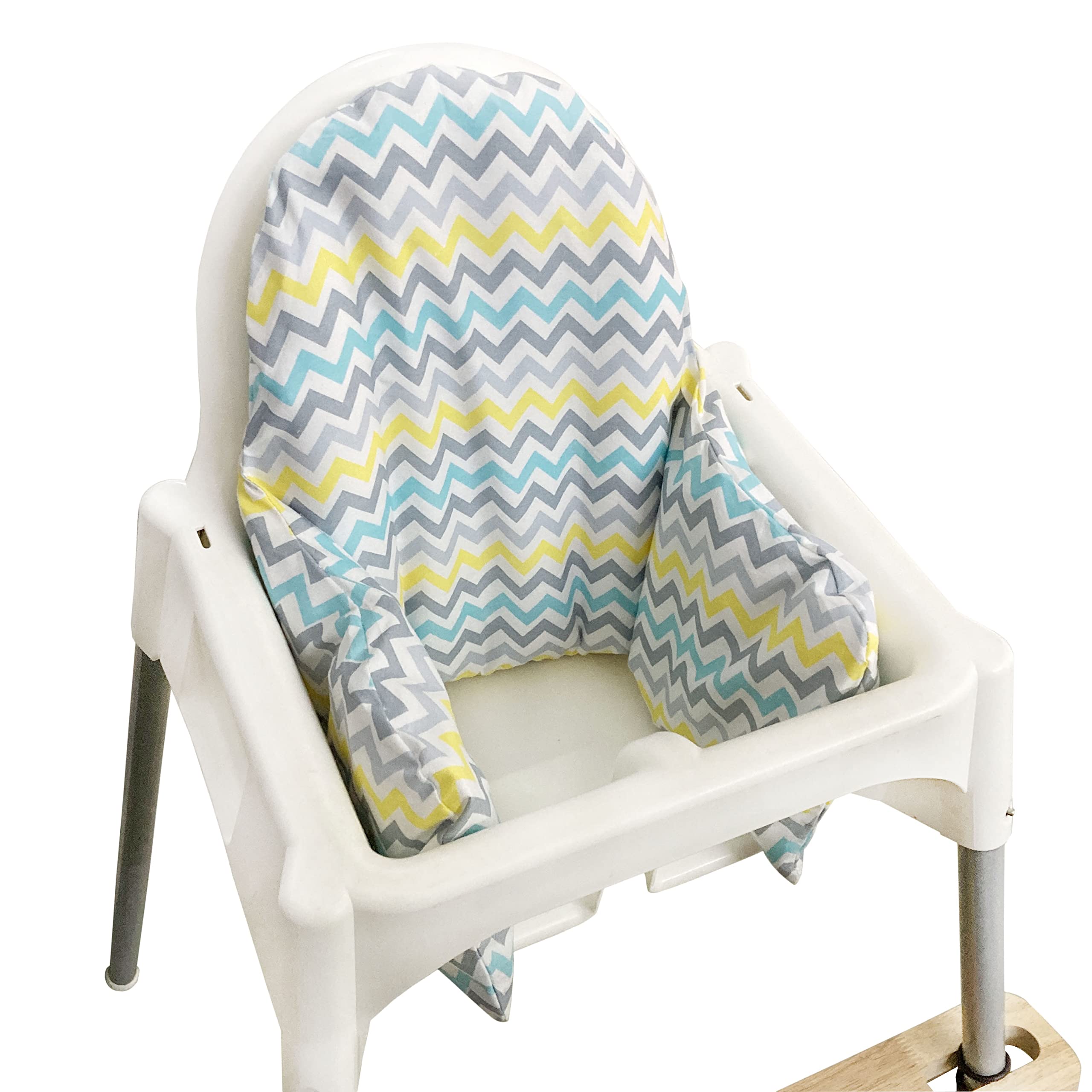 ZARPMA Inflatable Cushion Inner Cover Compatible for IKEA Antilop Highchair (Cover Only) (Colorful Wave)