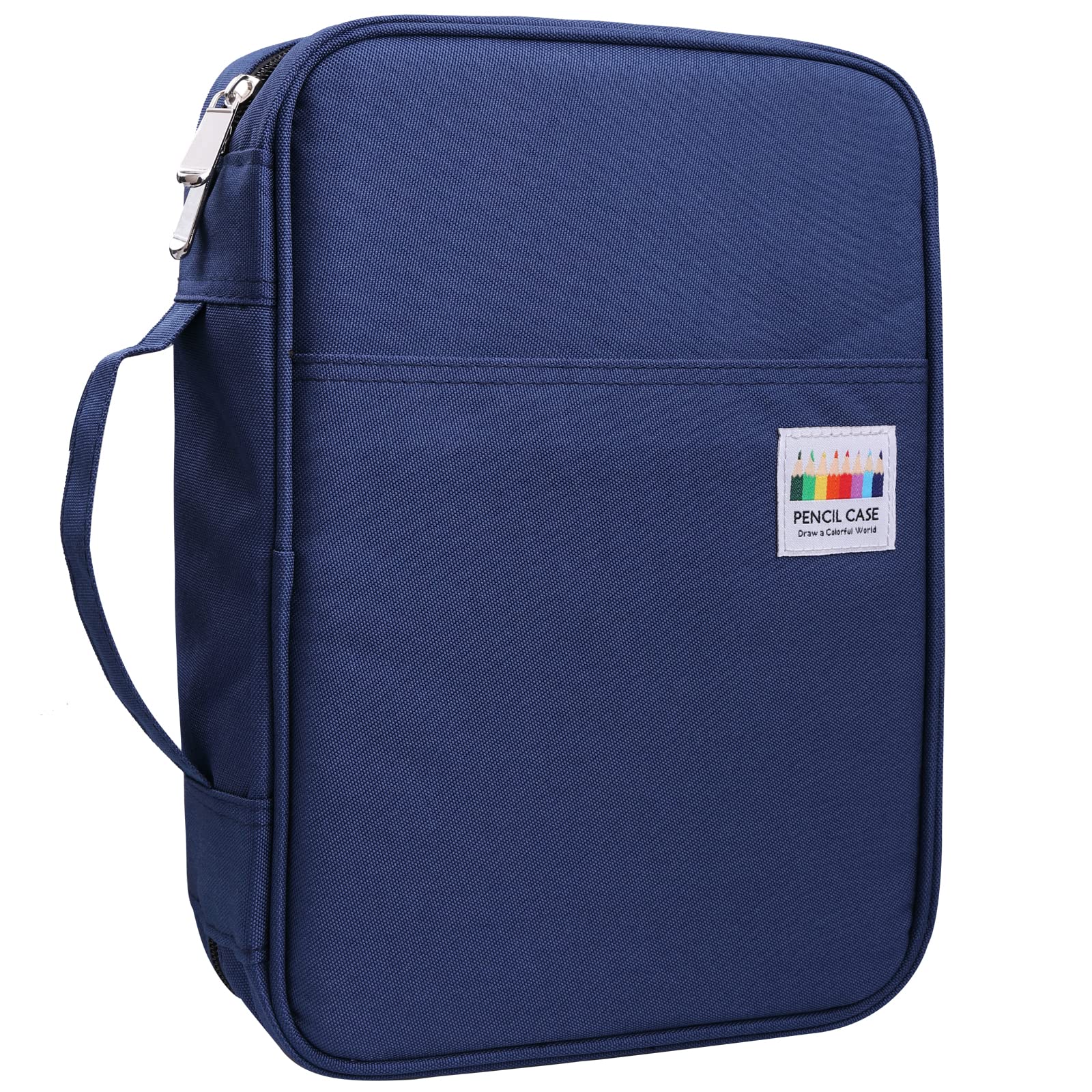 OVAKIA Large Pencil Case, Big Capacity for 220 Pencils Storage Carrying Bag Zipper for Artist Colouring Pencils Stationery (No Pencils)