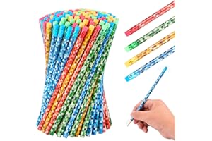 Kolewo4ever 100 Pieces Pencils Assortment Cylinder Wood Pencils 4 Style Video Game Party Fun Pencils for Classroom or Party Supply (100)