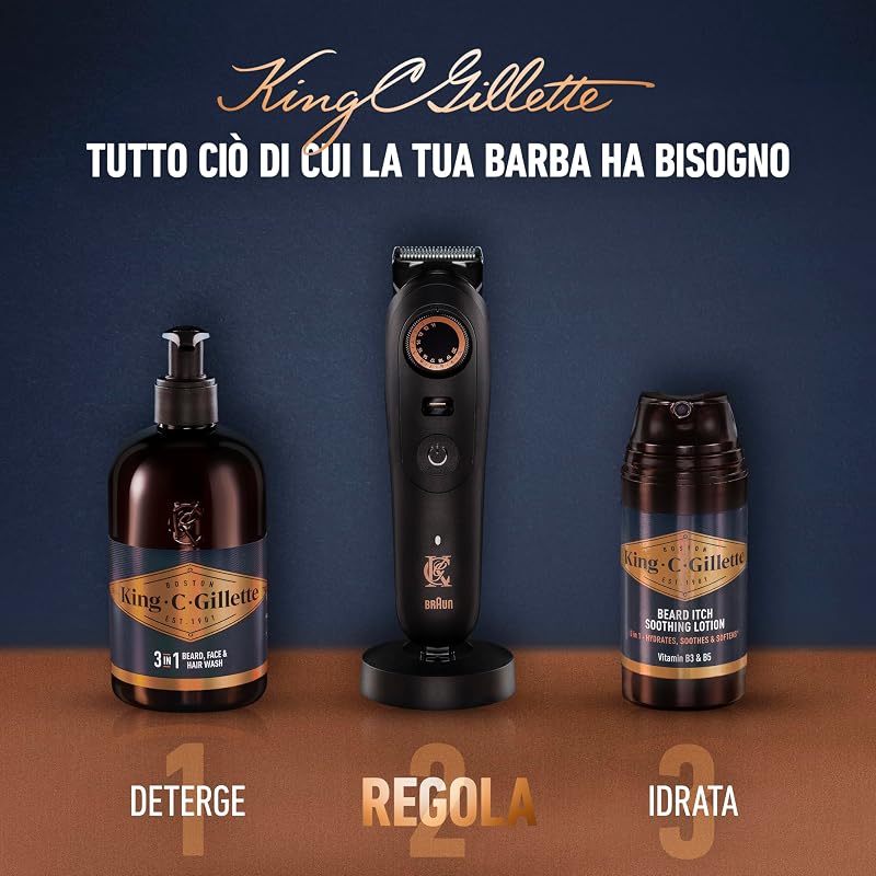 Rasoio Elettrico Barba Pro Max con Accessori