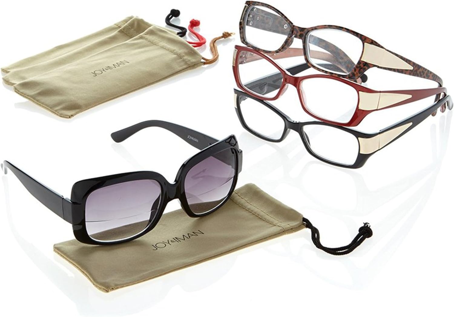 Joy Mangano & Iman Shades Readers Reading Glasses Golden