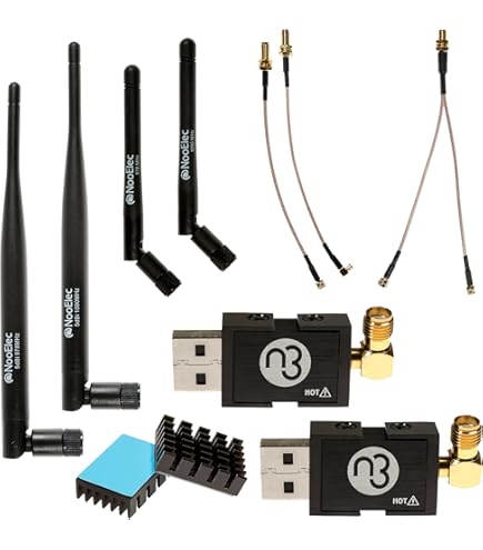 RaTLSnake M6 V2 - Ensemble Premium à 3 Antennes Pour NESDR, RTL