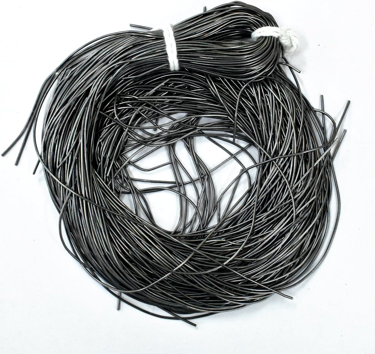 Embroiderymaterial French Coil Bullion Metallic Wire Dabka for Embroidery,Beading and Jewelry Making, Antique Silver Color, 1MM, 45.72 Mtr(100 Gram)