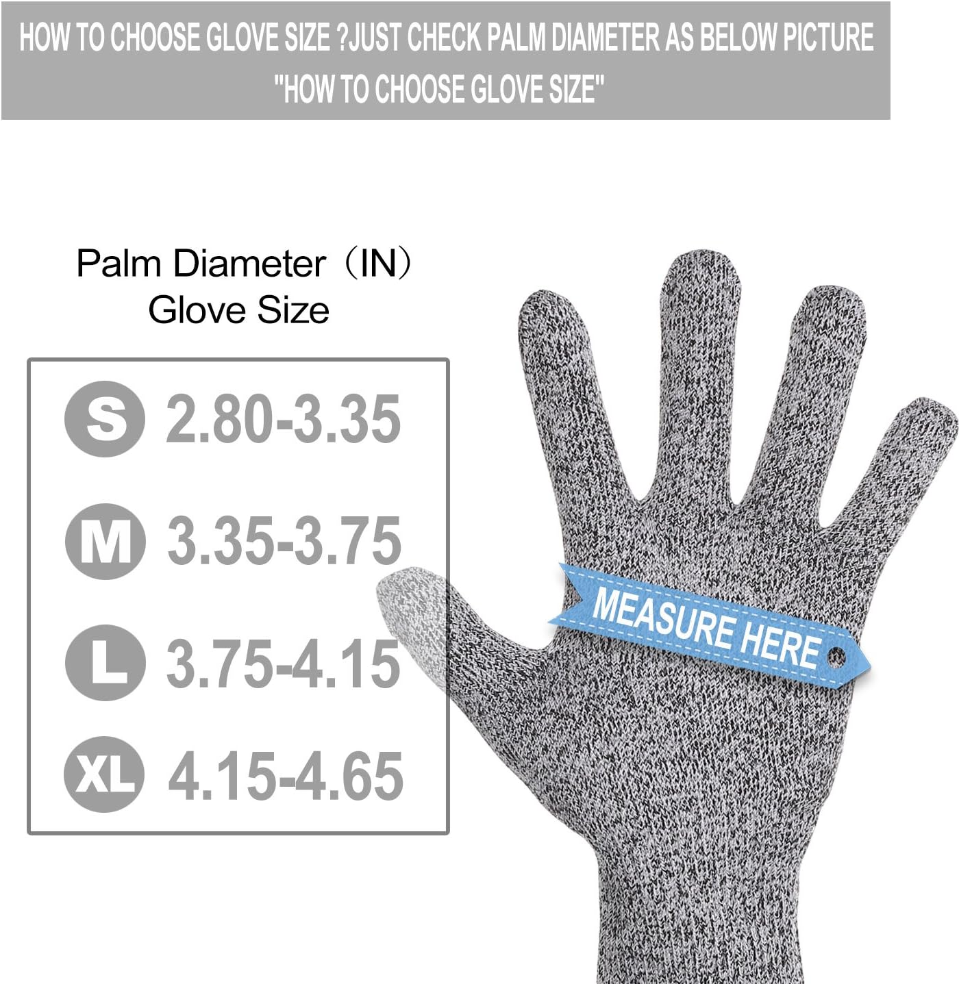 YINENN 2 Pairs ( 4 Gloves ) Cut Resistant Gloves Food Grade Level 5 Hand Protection, Kitchen Cut Gloves for Oyster Shucking, Fish Fillet Processing, Mandolin Slicing, Meat Cutting, Wood Carving-(Medium) - - 