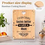 Apjielop Engraved Bamboo Cutting Board for Mum Mothers Day Birthday Gift view 5