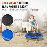 VEVOR 3FT Kids Trampoline Toddler Foldable Mini Baby Trampoline Foam Handle 3+ view 4