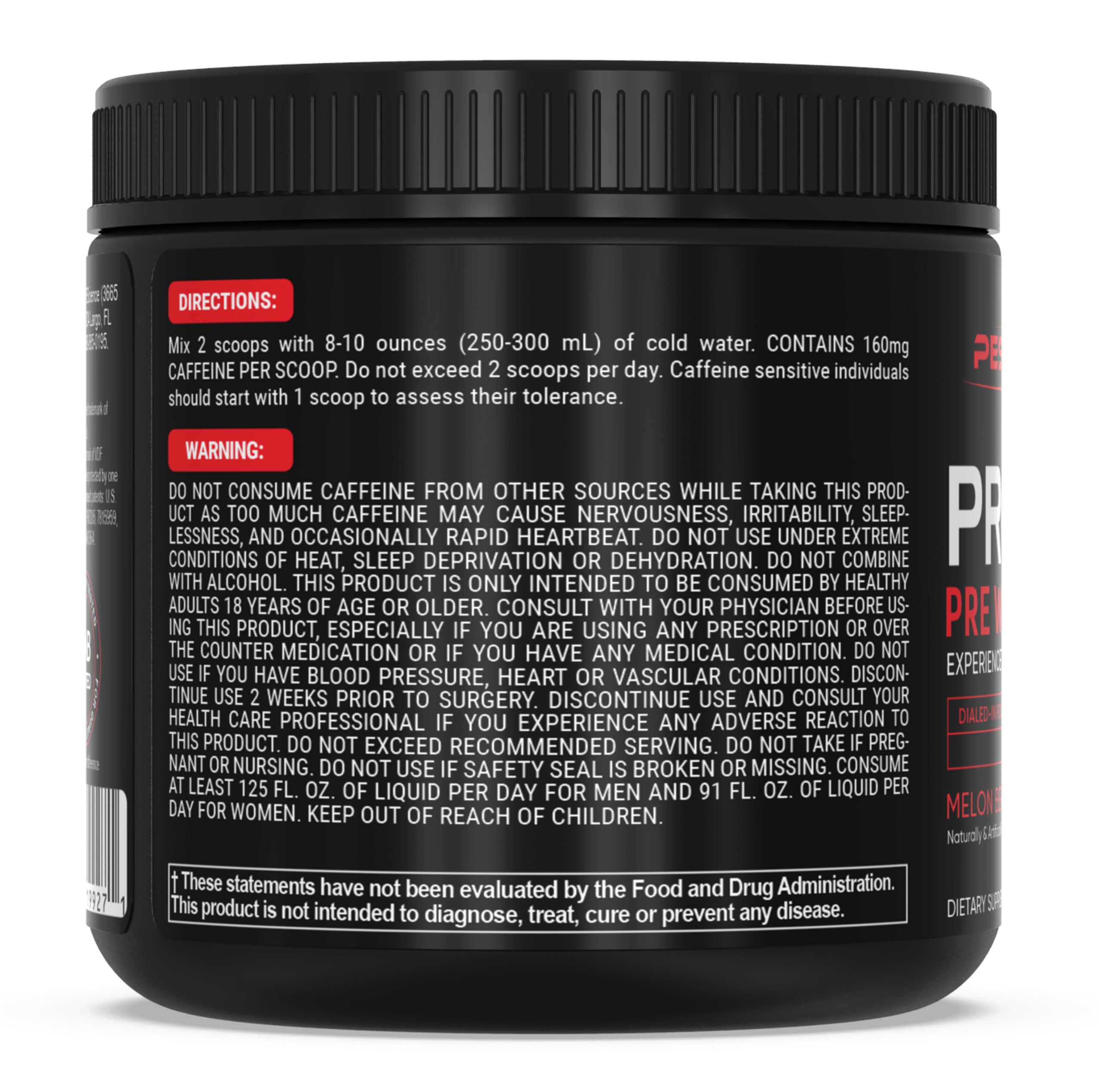 PEScience Prolific Pre Workout Powder for Men & Women with L-Citrulline, Nitric Oxide Booster, Energy Powder & Nootropic for Focus – Preworkout Without Beta Alanine – 40 Scoops, Melon Berry Twist