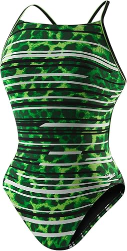 Speedo Damen-Badeanzug mit Kreuzrücken, Endurance+, einteilig, Damen