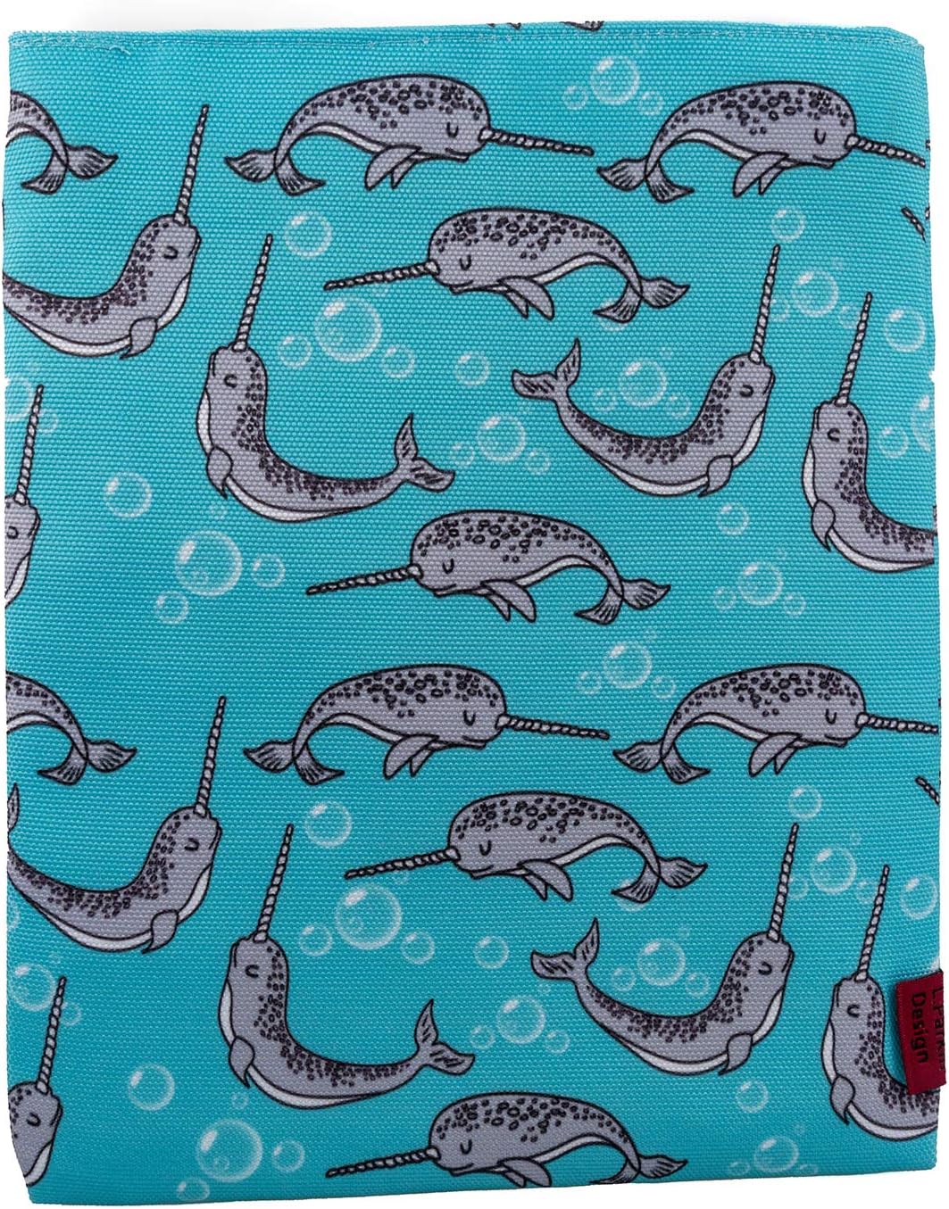 LParkin, Narwhal Design Medium Book Envelope Gift Idea Medium 11" x 8.5" Gifts for Book Lovers, Narwhal-book-sleeve