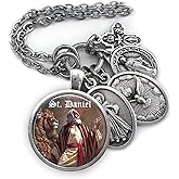 St. Daniel Necklace, Keychain or Clip, Confirmation Patron Saint