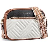 BOSTANTEN Quilted Crossbody Bags for Women Vegan Leather Purses Small Shoulder Handbags with Wide Strap | Quilted, Small, with Wide Strap, Quilted, Purses, Small