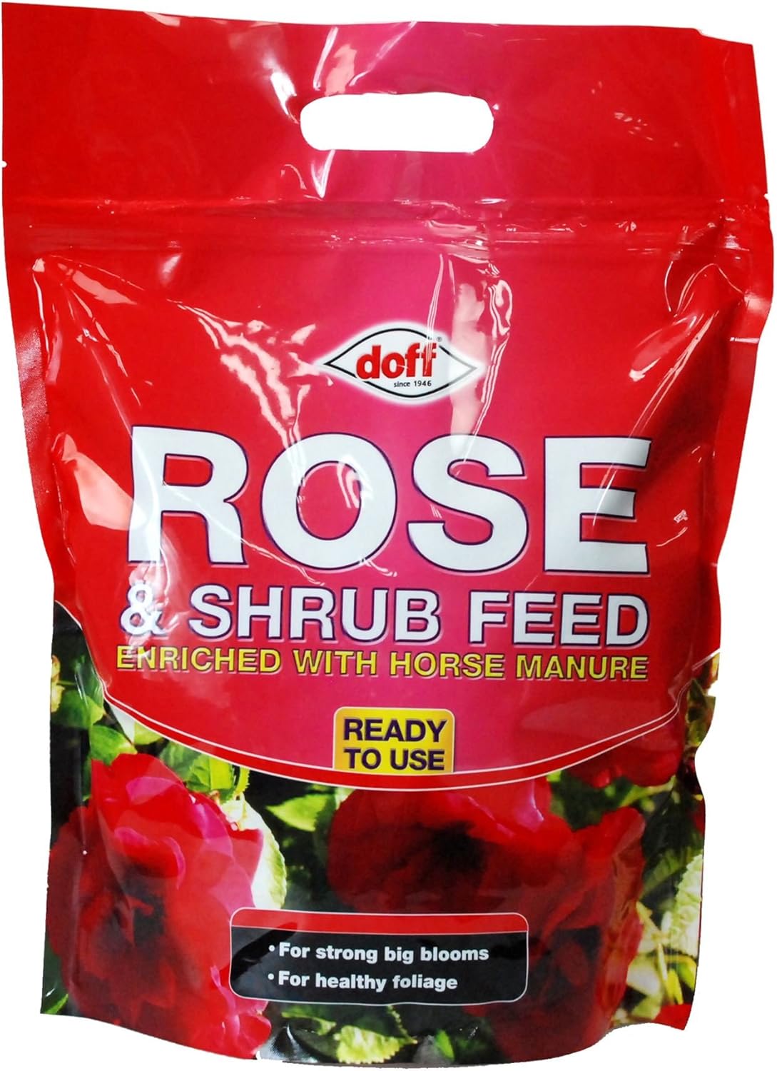 Doff® Rose & Shrub Feed Enriched with Horse Manure Ready to Use Scatter Pellets for healthy